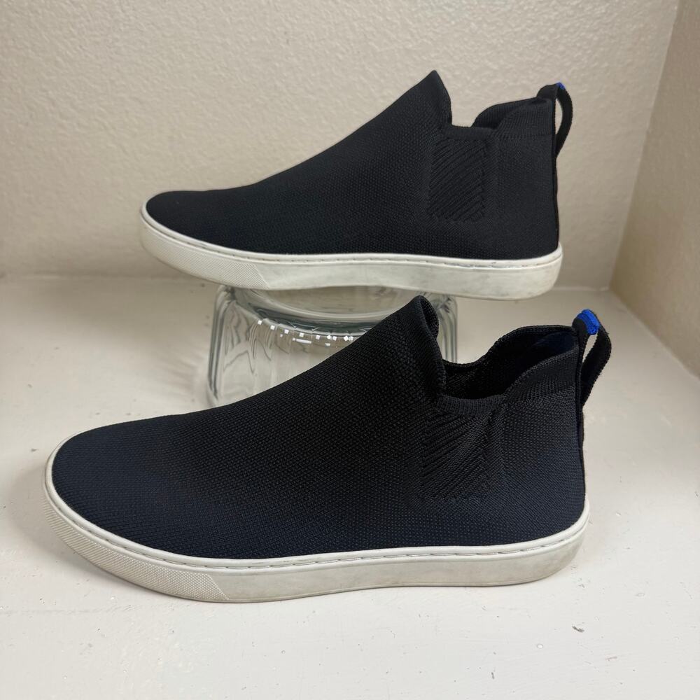 Rothy's The Chelsea slip on sneakers bootie black womens size 10 EUC